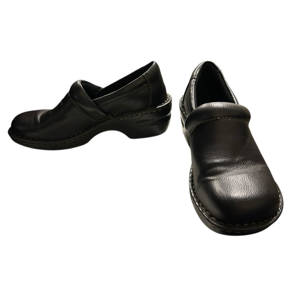 b.o.c. (Born Concept) Peggy slip-on clog in black leather Size 8M - Picture 3 of 6